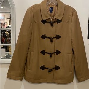 Gap winter coat wool size large toggle buttons!